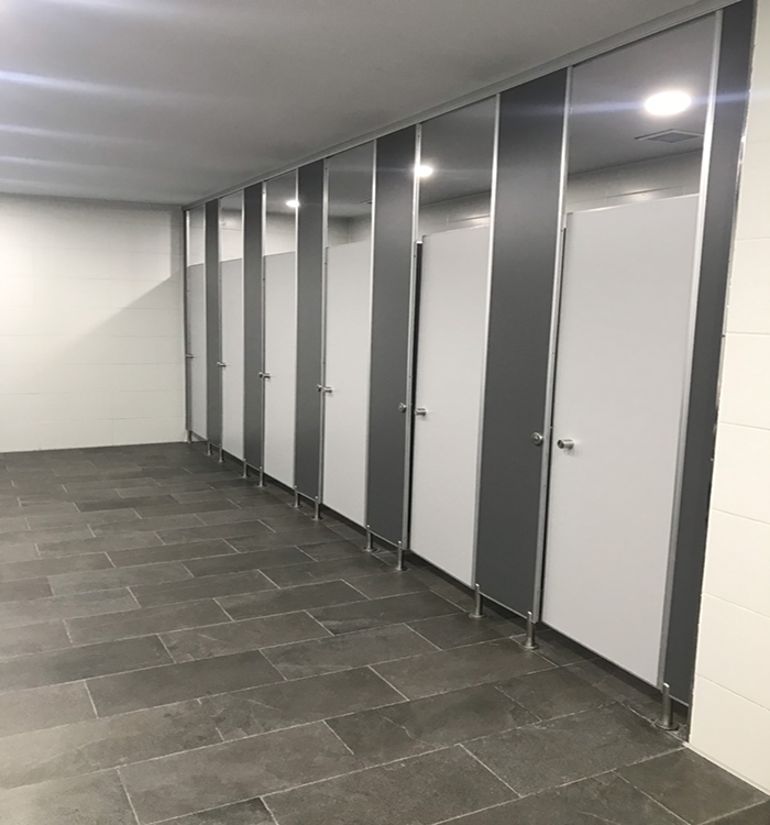 Quotation for mfc toilet partitions (panels, accessories, finishing)