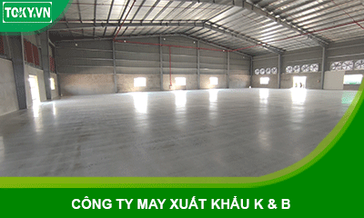 Cung cấp 303m2 vách ngăn vệ sinh Công ty may xuất khẩu K&B