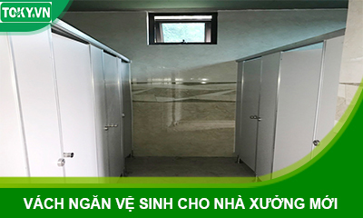 Thi công vách ngăn vệ sinh compact cho nhà xưởng Chương Mỹ