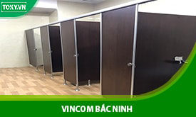 Phân phối lắp đặt vách ngăn vệ sinh tòa nhà Vincom Bắc Ninh