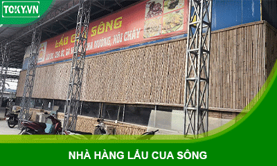 Thi công 100m2 vách ngăn vệ sinh cho nhà hàng lẩu cua sông