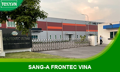 Hoàn thiện vách ngăn vệ sinh cho công ty Sang-A Frontec Vina