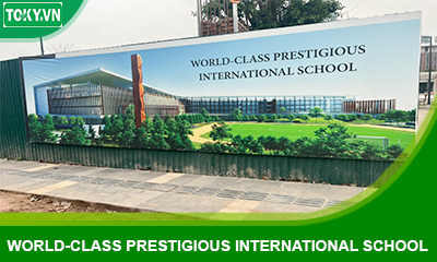 1000m2 vách ngăn vệ sinh cho trường quốc tế World-class Prestigious