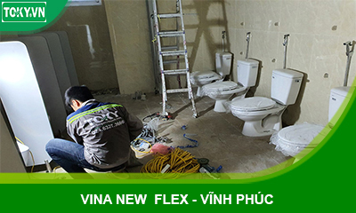 Vách compact nhà vệ sinh tại Vina New Flex Vĩnh Phúc