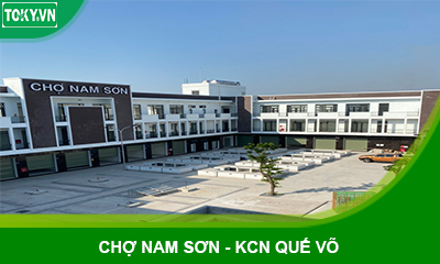 Thi công vách ngăn vệ sinh compact tại chợ Nam Sơn