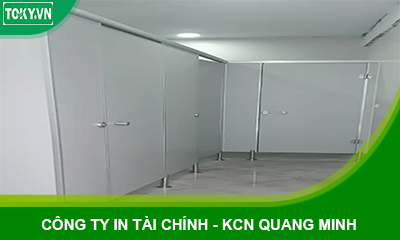 TOKY thi công vách ngăn vệ sinh compact công ty in Tài Chính