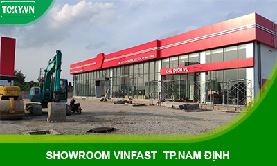 Vách ngăn vệ sinh compact tại showroom Vinfast Nam Định 3507