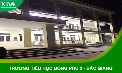 Vách ngăn vệ sinh compact trường tiểu học Đông Phú 2