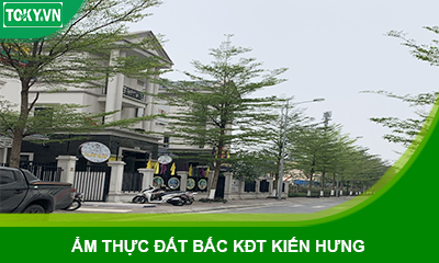 Vách ngăn vệ sinh tại nhà hàng ẩm thực đất bắc KĐT Kiến Hưng