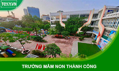 490m2 vách ngăn vệ sinh tại trường mầm non Thành Công