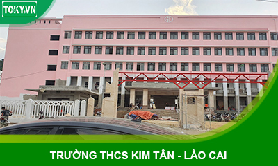 Thi công tấm compact vách ngăn vệ sinh THCS Kim Tân