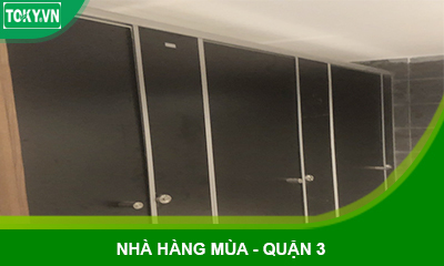 Vách vệ sinh compact cho nhà hàng Mùa Quận 3 - mã 1028