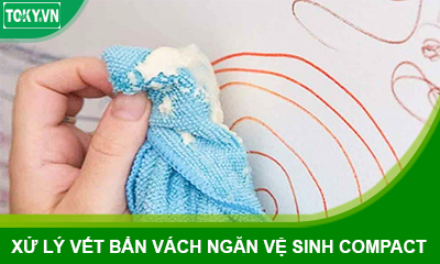 Xử lý triệt để mọi vết bẩn bề mặt vách ngăn vệ sinh compact