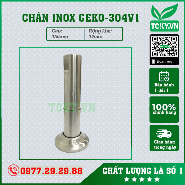 Chân inox 304 GEKO-304V1 (Chân đúc)