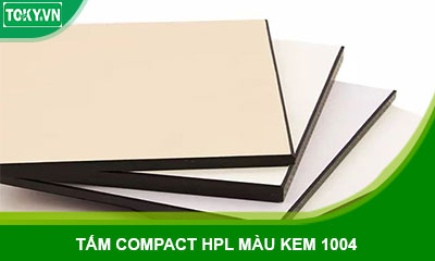 Cung cấp tấm compact hpl màu kem 1004 dày 12mm, 18mm sẵn kho số lượng lớn