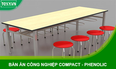 Bàn ăn công nghiệp compact | Bàn ăn công nhân phenolic giá tốt nhất