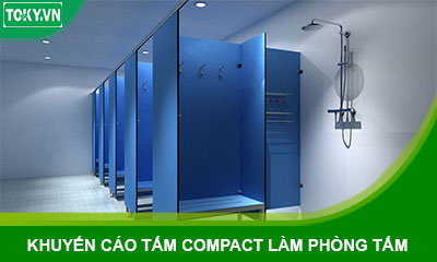 Chuyên gia khuyến cáo dùng tấm compact cho phòng tắm