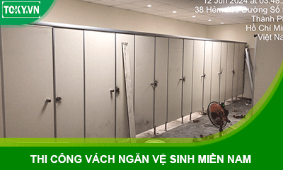 Hãy chọn TOKY thi công vách ngăn vệ sinh giá tốt tại Miền Nam