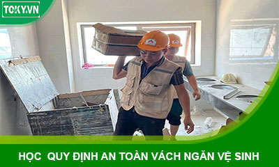 Học quy định an toàn vách ngăn vệ sinh compact ở các công trình công cộng