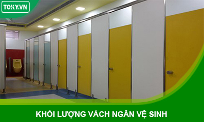 Khối lượng vách ngăn vệ sinh compact tiêu chuẩn nhà sản xuất