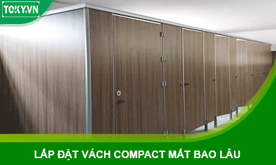 Lắp đặt vách ngăn vệ sinh Compact mất bao lâu?