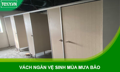 Lựa chọn vách ngăn vệ sinh compact cho mùa mưa bão hiệu quả