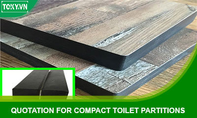 Quotation for compact toilet partitions in October 2023 [Plates - accessories]