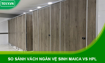 So sánh vách ngăn vệ sinh compact maica với compact hpl