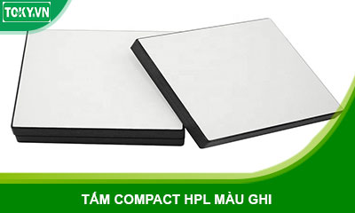 Sẵn kho 1000 tấm compact hpl màu ghi dày 12mm, 18mm tiêu chuẩn