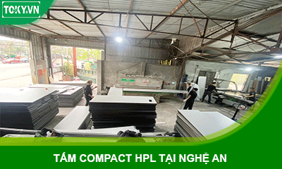 Tấm Compact HPL tại Nghệ An – Giải pháp vách ngăn bền đẹp, chất lượng cao