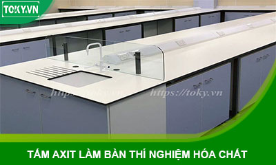 Tấm nhựa axit chuyên làm bàn thí nghiệm hóa chất chống ăn mòn