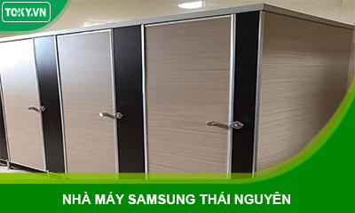 Thi công vách ngăn vệ sinh mfc tại Samsung Thái Nguyên