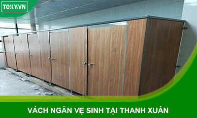 Thi công vách nhà vệ sinh compact Thanh Xuân chuyên nghiệp