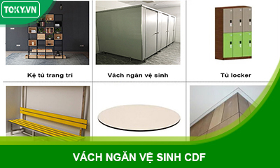 Vách ngăn vệ sinh CDF | Cách phân biệt với compact HPL