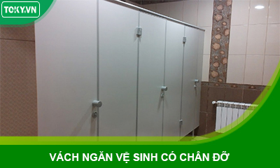 Vì sao vách ngăn vệ sinh có chân đỡ ở Việt Nam phổ biến hơn?