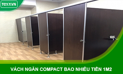 Vách ngăn vệ sinh compact giá bao nhiêu tiền 1m2?