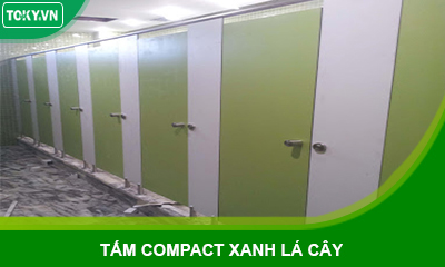 Ưu đãi sâu vách ngăn vệ sinh compact màu xanh lá