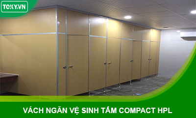 Vách ngăn vệ sinh tấm compact hpl sang trọng, tiết kiệm