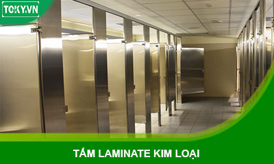 Vách ngăn vệ sinh tấm laminate kim loại, inox, nhôm xước giá tốt