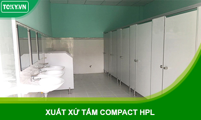 Cảnh báo xuất xứ tấm Compact HPL vách ngăn vệ sinh phức tạp