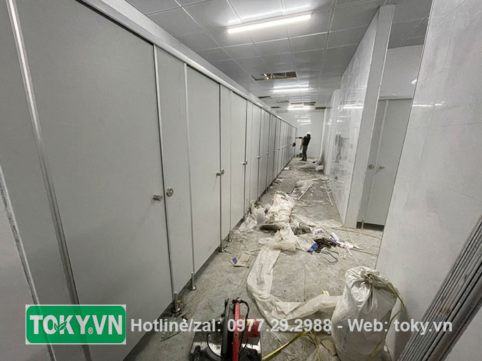 Dự án 1000m2 vách ngăn vệ sinh tại nhà máy Luxshare Nghệ An