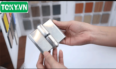 Video chi tiết phụ kiện bản lề vách ngăn vệ sinh inox 201 không phân biệt