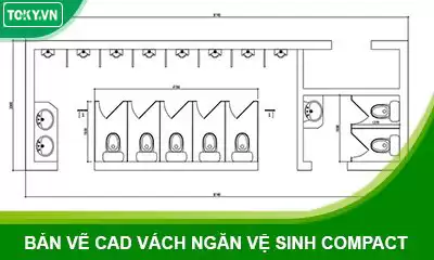 ban ve cad vach ngan ve sinh compact tieu chuan