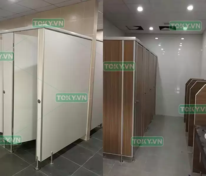 Giải pháp vách ngăn khu vệ sinh thay thế hoàn toàn tường xây 3 Các loại vách ngăn khu vệ sinh phổ biến hiện nay