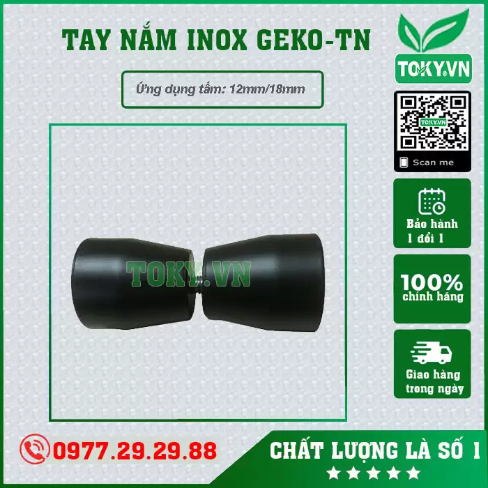Tay nắm vách vệ sinh TN inox 304 màu đen