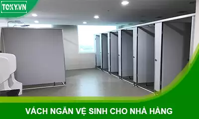 Giải pháp vách ngăn vệ sinh cho nhà hàng bằng tấm Compact