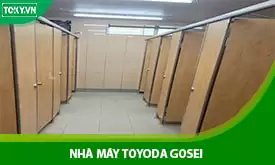 Thi công 600m2 vách ngăn vệ sinh cho nhà máy Toyoda Gosei