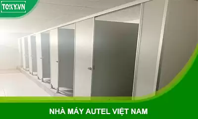Vách ngăn vệ sinh compact tại nhà máy Autel, Hải Phòng