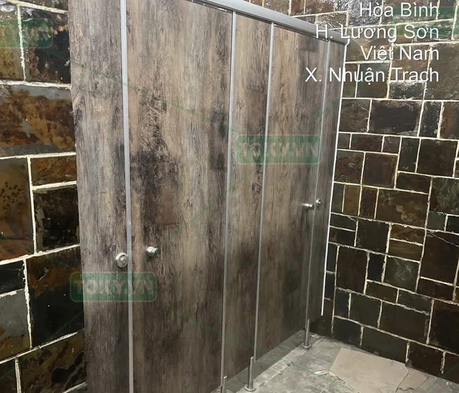 Dự án cung cấp và thi công vách ngăn vệ sinh cho Resort Cửu Long