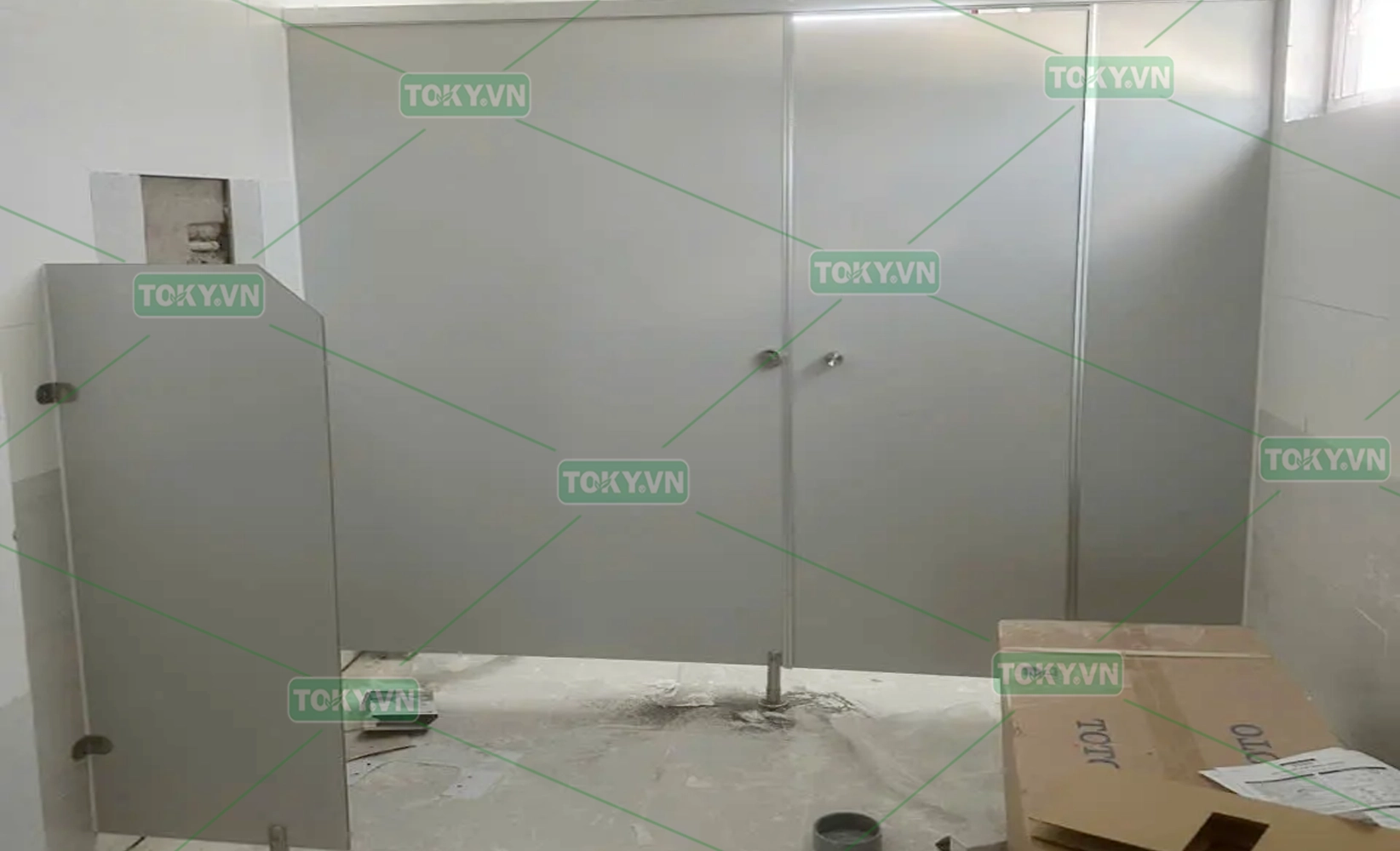 Dự án vách ngăn vệ sinh VietinBank – Chi nhánh Bắc Thanh Hóa (120m²)